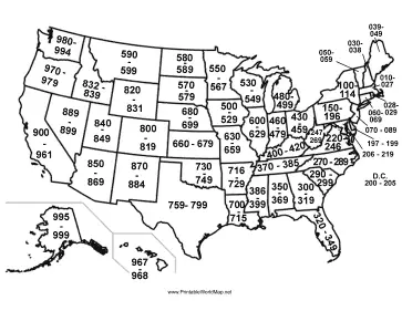 Zip Codes Black And White