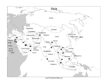 Asia map