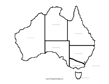 Australia fill-in map