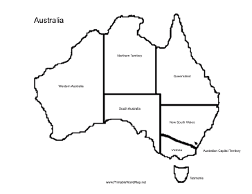 Australia map