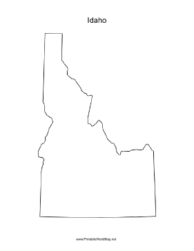 Idaho blank map