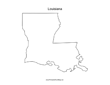Louisiana blank map