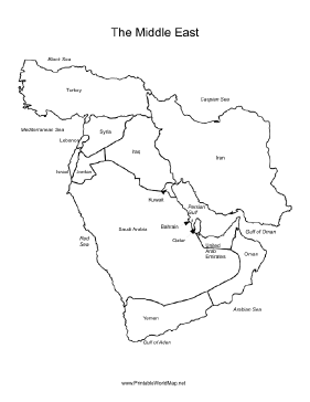 Middle East map