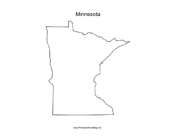 Minnesota blank map