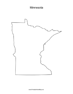 Minnesota blank map