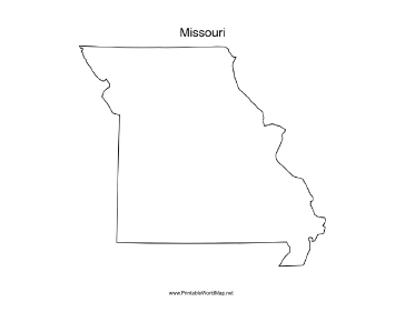 Missouri blank map