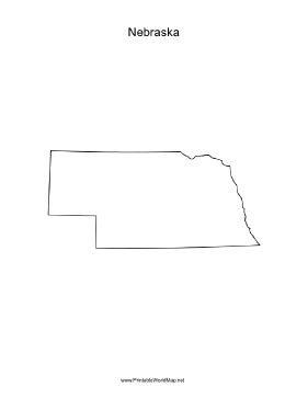 Nebraska blank map