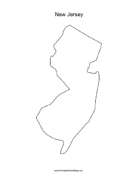 New Jersey blank map