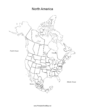 North America map