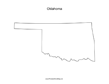 Oklahoma blank map