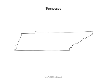 Tennessee blank map