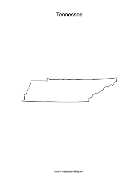 Tennessee blank map