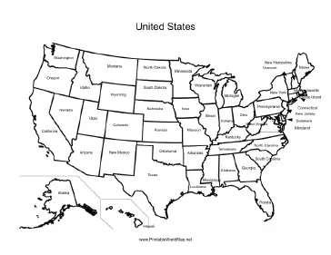 labeled map of the united states