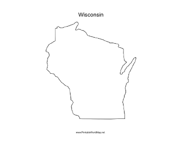 Wisconsin blank map