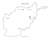 Afghanistan Major Cities