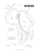 Africa Animal Black and White