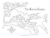 Ancient Roman Empire Black and White