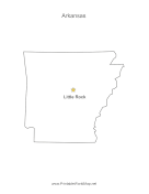 Arkansas Capital Map