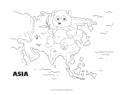 Asia Animal Black and White