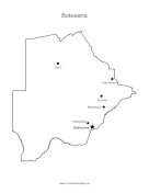 Botswana Major Cities