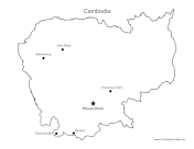 Cambodia Major Cities