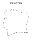 Cote dIvoire Map