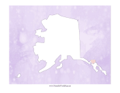 Cute Alaska Map
