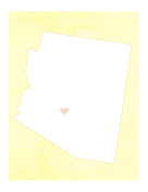 Cute Arizona Map