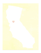 Cute California Map