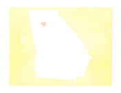 Cute Georgia Map