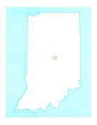 Cute Indiana Map