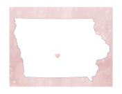 Cute Iowa Map