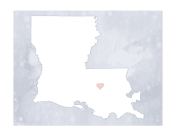 Cute Louisiana Map