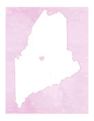 Cute Maine Map