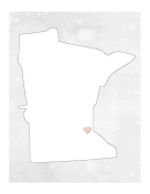 Cute Minnesota Map