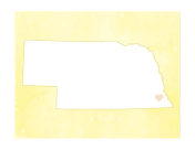 Cute Nebraska Map