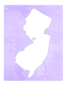 Cute New Jersey Map