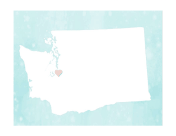 Cute Washington Map