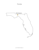 Florida Capital Map