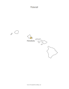 Hawaii Capital Map