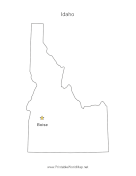 Idaho Capital Map