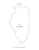 Illinois Capital Map
