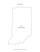 Indiana Capital Map