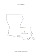Louisiana Capital Map