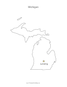 Michigan Capital Map