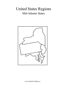 Middle Atlantic States Map