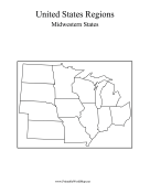 Midwest States Map