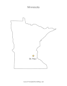 Minnesota Capital Map