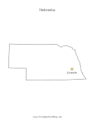 Nebraska Capital Map