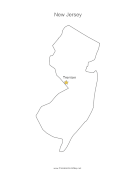 New Jersey Capital Map